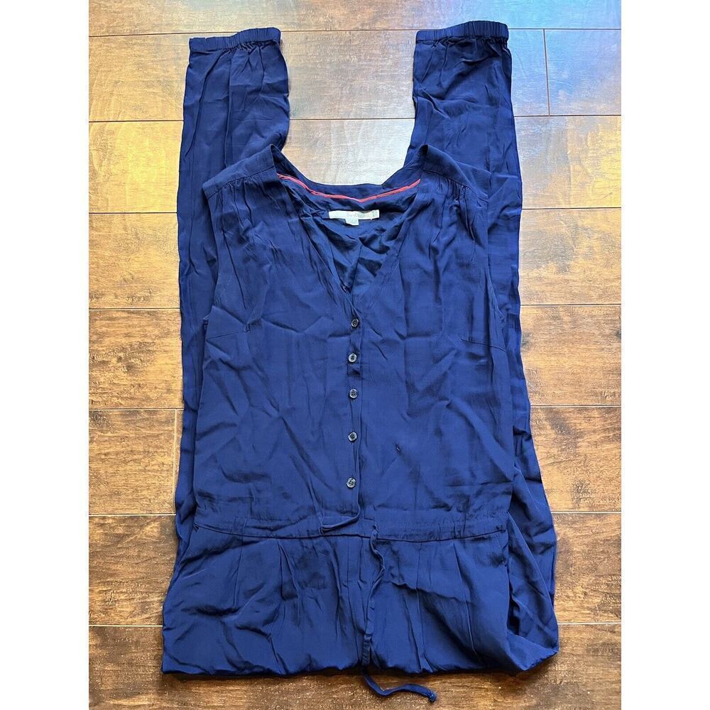 Boden Womens Blue Sleeveless Business Casual Jumpsuit Womens Size 8Tall/Long